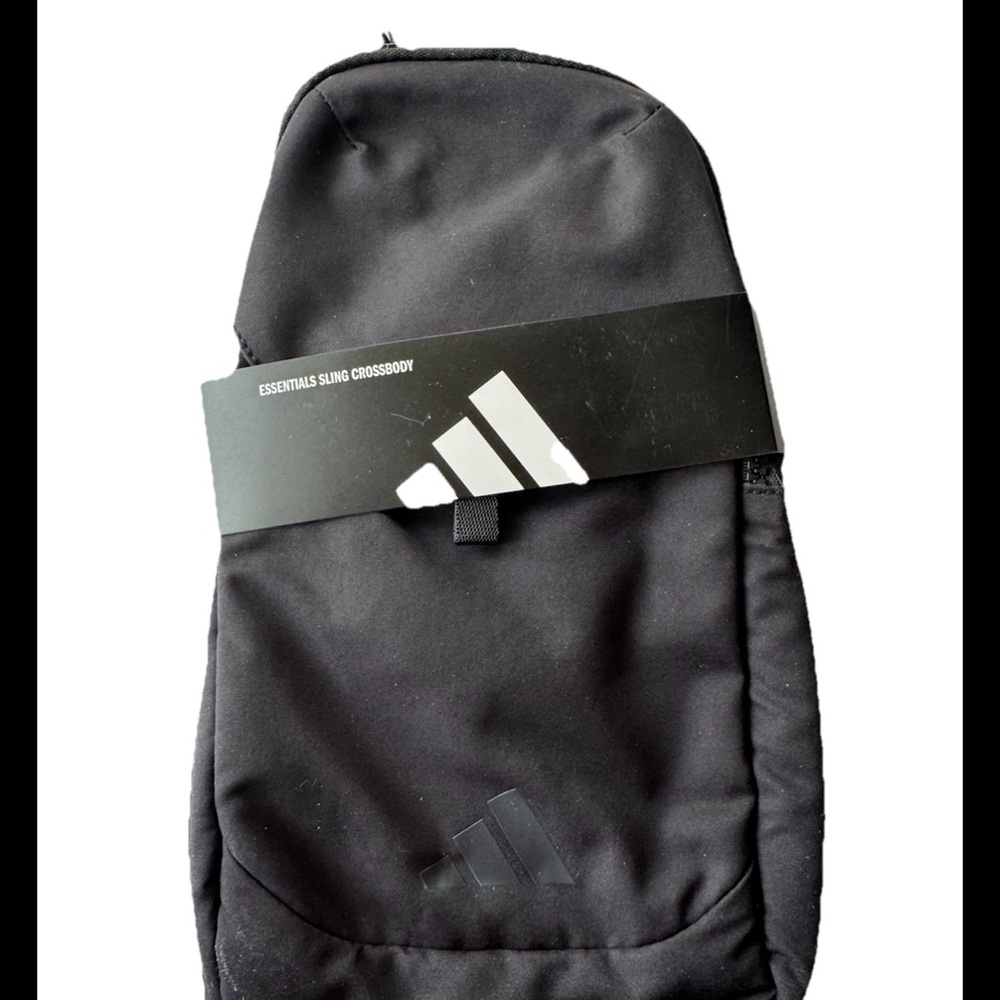 Adidas Essentials Sling Crossbody Bag Multi Pocket, Black